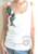 Colorful Flower Tank Top-White