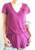 V-Neck Tunic Top-PINK