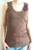 Flower Tank Top Brown