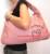 Soft Faux Leather Handbag /Pink