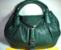 Nappa leather Spy Bag in Dark Green
