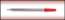 ปากกาเมจิ PILOT หัวแหลม SDR200 สีแดง