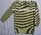 Boatneck Knittop yellow-black strip size 8 or 36