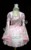 Lolita Dress (เดรสโลลิต้า) แบบ jumper skirt สีชมพูสุดหวาน พร้อมเสื้อคลุม และเฮดเดรส (headdress) เหมาะสำหรับคอสเพลย์สไตล์ญี่ปุ่น หรืองานแฟนซี/ปาร์ตี้