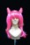 วิกผมคอสเพลย์ (Cosplay Wig) สีชมพูเข้ม มีหน้าม้า ทรงเซเลอร์จิบิมูน (Sailor Chibimoon) เหมาะสำหรับคอสเพลย์สไตล์ญี่ปุ่น หรือใช้ในงานแฟนซีปาร์ตี้