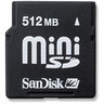 SANDISK MINI SECURE DIGITAL CARD (512 MB)