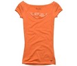 HOLLISTER Sunset Cliffs Lace Tee (สีส้ม)