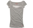 HOLLISTER Sunset Cliffs Lace Tee (สีเทา)