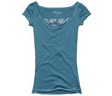 HOLLISTER Sunset Cliffs Lace Tee (สีฟ้า)