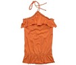 HOLLISTER Ormond Ruffle Halter (สีส้ม)