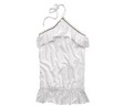 HOLLISTER Ormond Ruffle Halter (สีขาว)