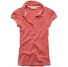 HOLLISTER Shelter Islands Piped Polo (สีแดง)