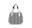 LESPORTSAC Reverb Black Geo with Silver Metallic Leather