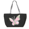 WETSEAL Canvas Butterfly Tote (สีดำ)