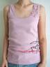 ZARA Soft Flower Tank Top Soft Pink