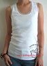 ZARA Soft Flower Tank Top White