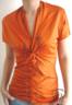 SOUTHAVEN Knot Front Top-Orange