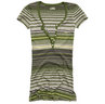 HOLLISTER Seaside Reef Striped Henley/Green