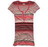 HOLLISTER Seaside Reef Striped Henley/Red