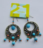 FOREVER 21 Ethnic Turquoise Earrings