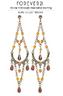 FOREVER 21 Stone And Bead Chandelier Earring