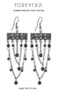 FOREVER 21 Beaded Drapey Chain Earring