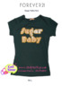 FOREVER 21 Sugar Baby Tee/Black