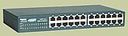 AMP 24 Port 10/100M Ethernet Compact Swith with Copper Uplink