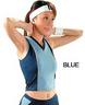 BELL MAISION EXERCISE SUIT เสื้อคอแหลมแขนกุด BLUE XL