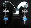 D&G BR02 ต่างหูห่วงห้อยโลโก้ D&G
