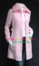 HK Pink Long OverCoat Wool + Fur