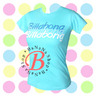 NO BRAND เสื้อยืดคอกลมสีฟ้า สกรีนลาย Billabong