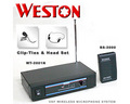 WESTON ไมค์ลอยคลื่น VHF แบบครอบศรีษะ+หนีบเสื้อ WT-2001-BS2000
