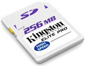 KINGSTON Elite Pro Hi-Speed Secure Digital Card 256 MB (SD 256 MB) - 50X