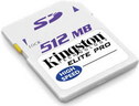 KINGSTON Elite Pro Hi-Speed Secure Digital Card 512 MB (SD 512 MB) - 50x