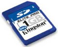 KINGSTON Elite Pro Hi-Speed Secure Digital Card 1 GB (SD 1 GB) - 50x