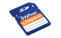 KINGSTON Secure Digital Flash Memory Card (Hi Speed) 512MB