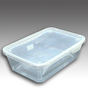 PLASTIC BOX กล่องสี่เหลี่ยม(ใส)พลาสติกพร้อมฝา# A-650/cp 650 ml