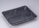 PLASTIC BOX Lunch Box LB-33 Base Black (400)