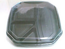 PLASTIC BOX Lunch Box LB-508 Base Black (400)