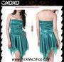 XOXO XOXO16-Tube Hologram Pointed Hem Dress