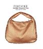 FOREVER 21 ACC021 Metallic Weaved Tote
