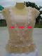 FOREVER 21 Sheer Lace Top size S - Nude