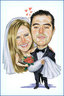 wedding caricature 