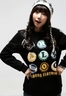 KOREA (พร้อมส่งฟรี) เสื้อมีหมวก Logos Clothing-T(Black) ลายสกรีนฝาน้ำอัดลมเท่ห์สุดๆ