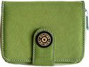 KIPLING กระเป๋าเงิน สีเขียว ใบสั้น เปิด-ปิดด้วยตีนตุ๊กแก